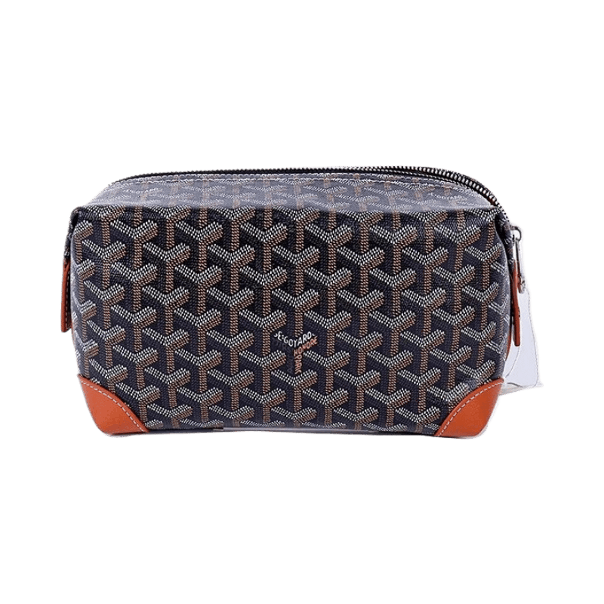 Goyard Signature Monogram Print Toiletry Bag Cosmetic Case Unisex Zippered Storage Pouch — image 2