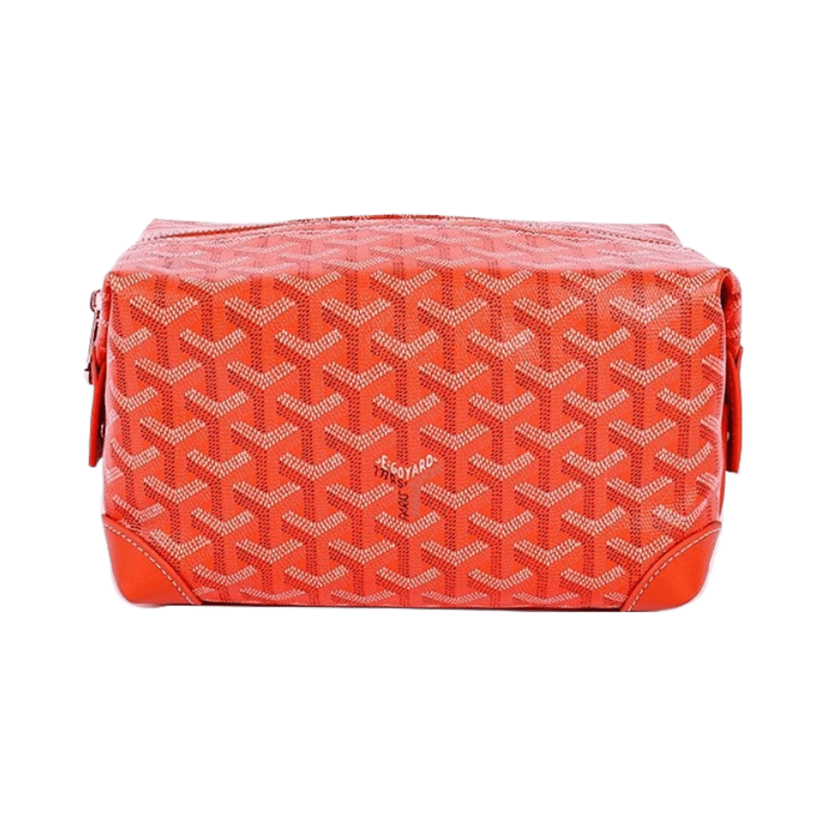 Goyard Signature Monogram Print Toiletry Bag Cosmetic Case Unisex Zippered Storage Pouch — image 12