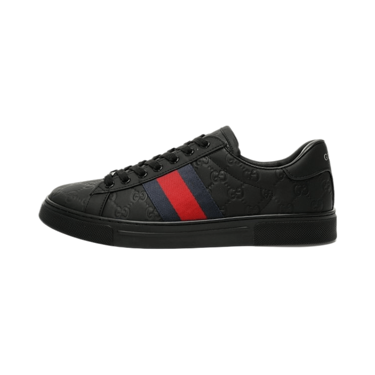 Gucci Ace Low Top Sneaker White Leather with Bee Embroidery and Green Red Stripe — image 5