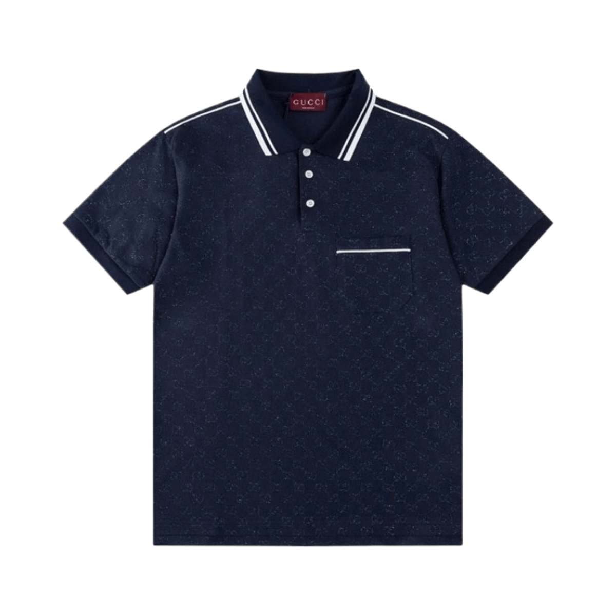 Gucci Classic Polo Shirt White Short Sleeve Cotton Top — image 2