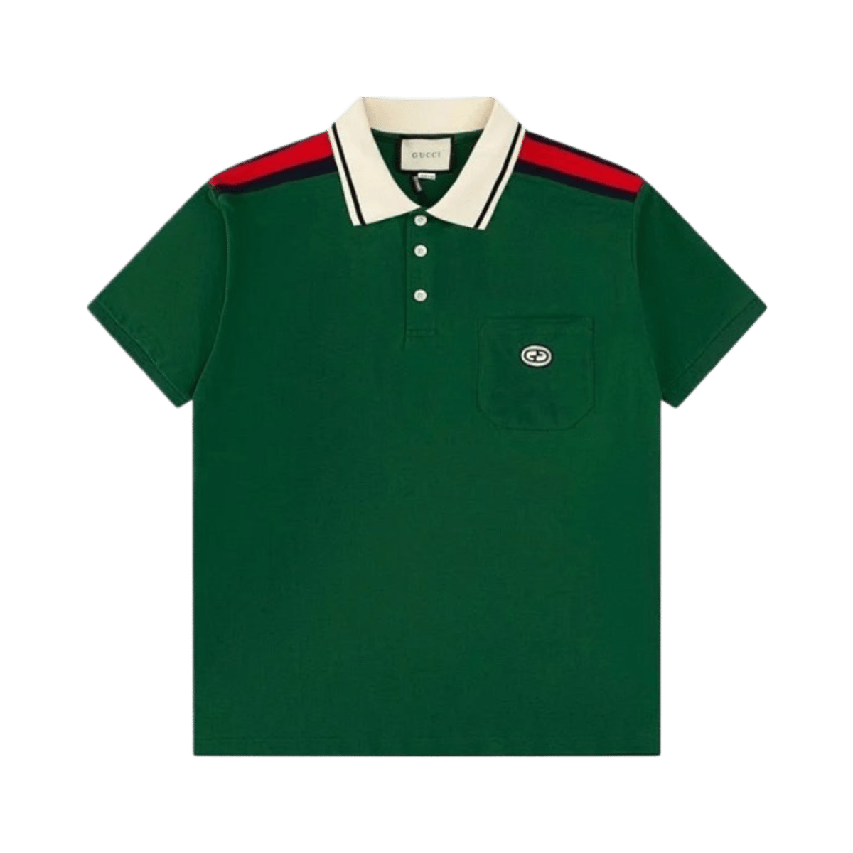 Gucci Classic Polo Shirt White Short Sleeve Cotton Top — image 7