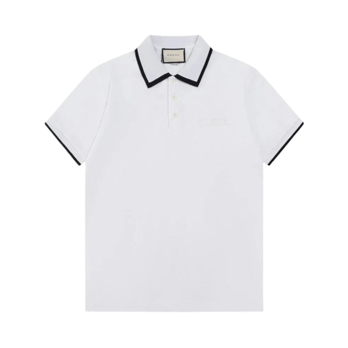 Gucci Classic Polo Shirt White Short Sleeve Cotton Top — image 9