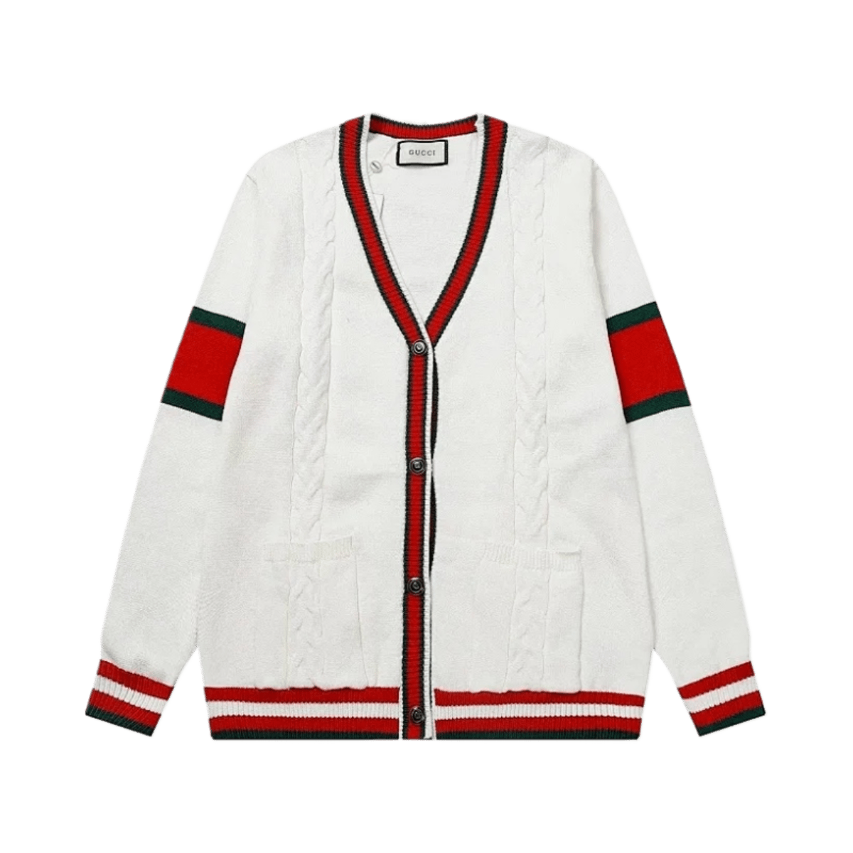 Gucci GG Monogram Wool Zip-Up Knit Cardigan Sweater — image 2
