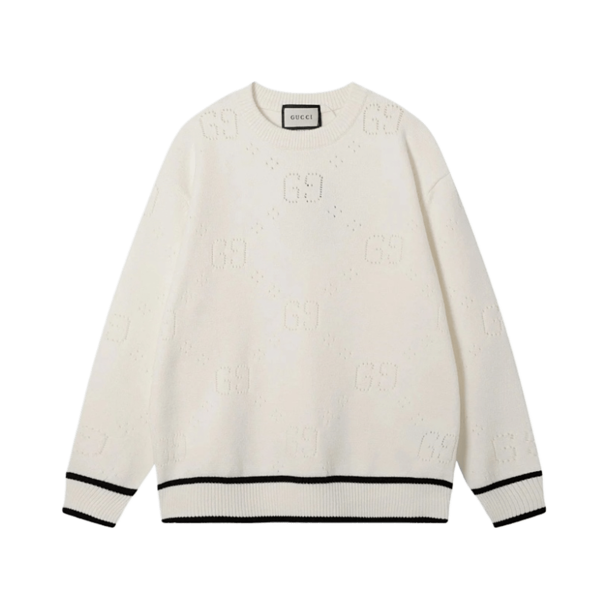 Gucci GG Monogram Wool Zip-Up Knit Cardigan Sweater — image 2