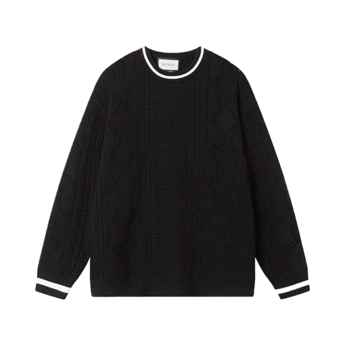 Gucci GG Monogram Wool Zip-Up Knit Cardigan Sweater — image 3