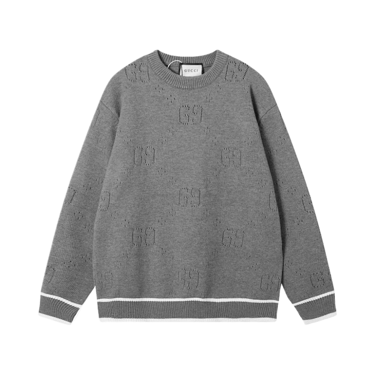 Gucci GG Monogram Wool Zip-Up Knit Cardigan Sweater — image 4