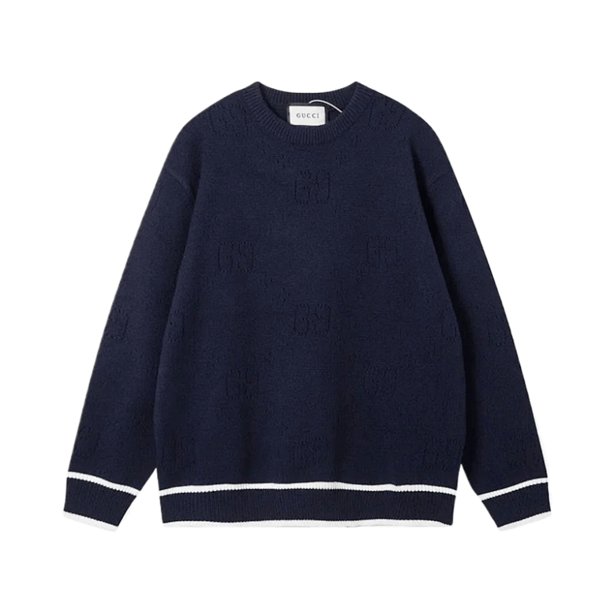 Gucci GG Monogram Wool Zip-Up Knit Cardigan Sweater — image 5