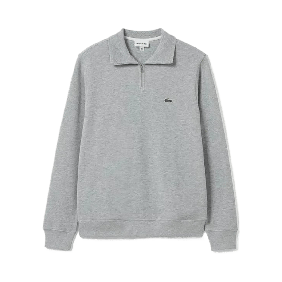 Lacoste Men's Black Crewneck Sweatshirt with Large Blue Crocodile Logo — image 2