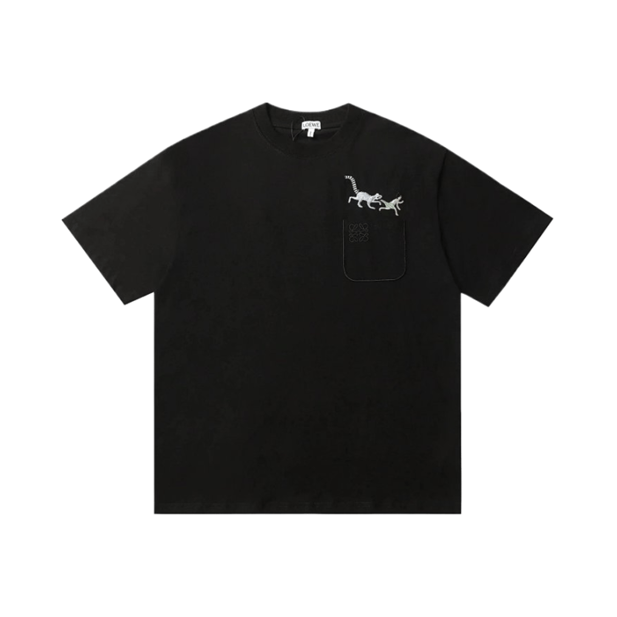 Loewe Embroidered Logo Short Sleeve T-Shirt — image 2