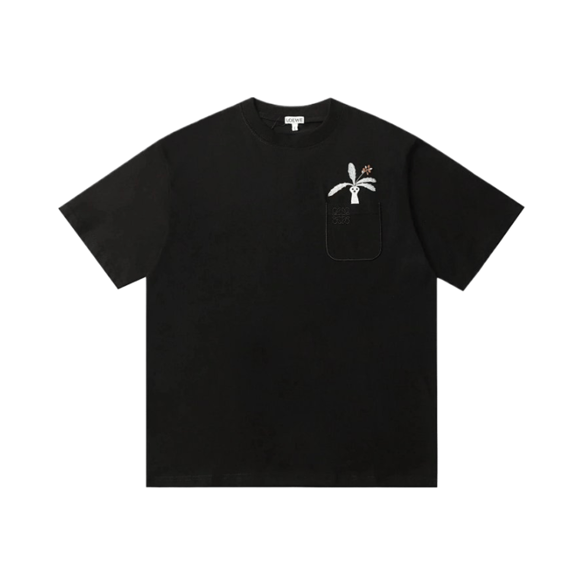 Loewe Embroidered Logo Short Sleeve T-Shirt — image 2