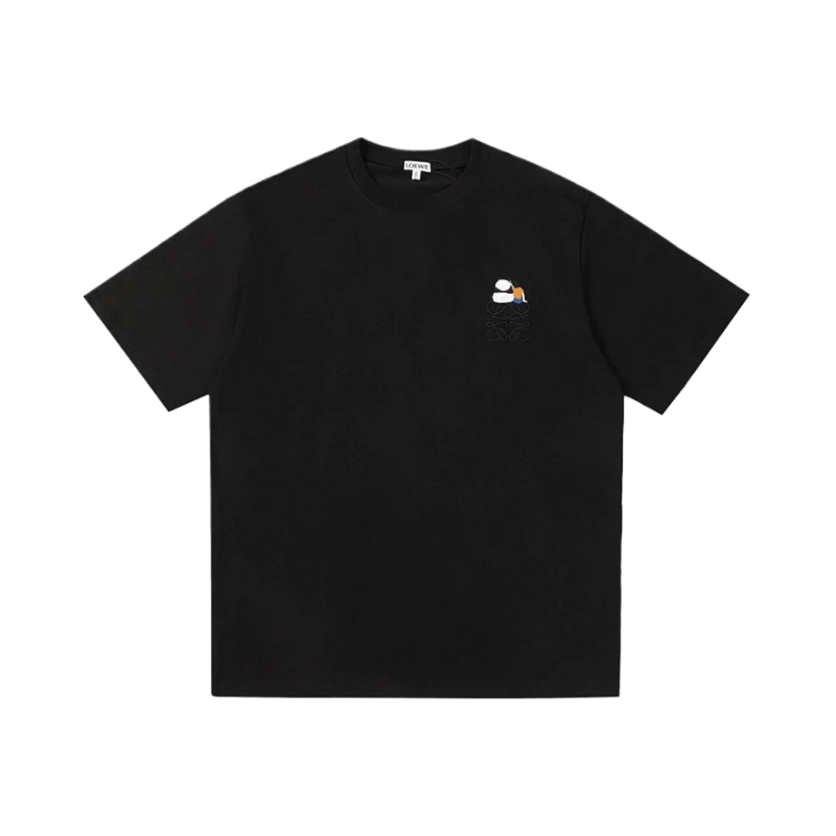 Loewe Embroidered Logo Short Sleeve T-Shirt — image 2