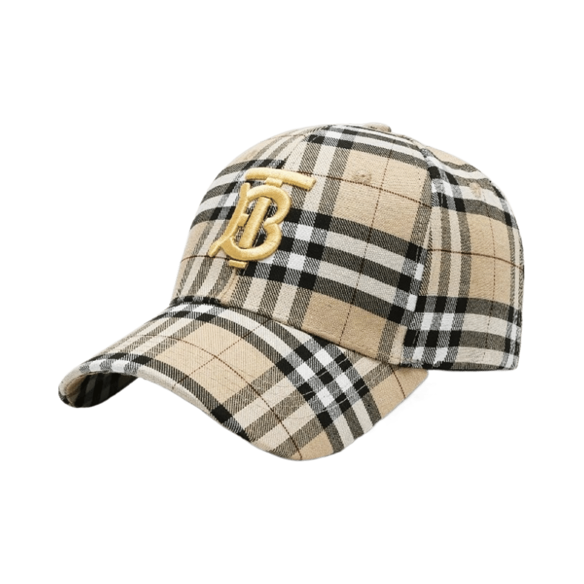 Luxury Designer Baseball Cap with Monogram Print and Embroidered Logo — image 2