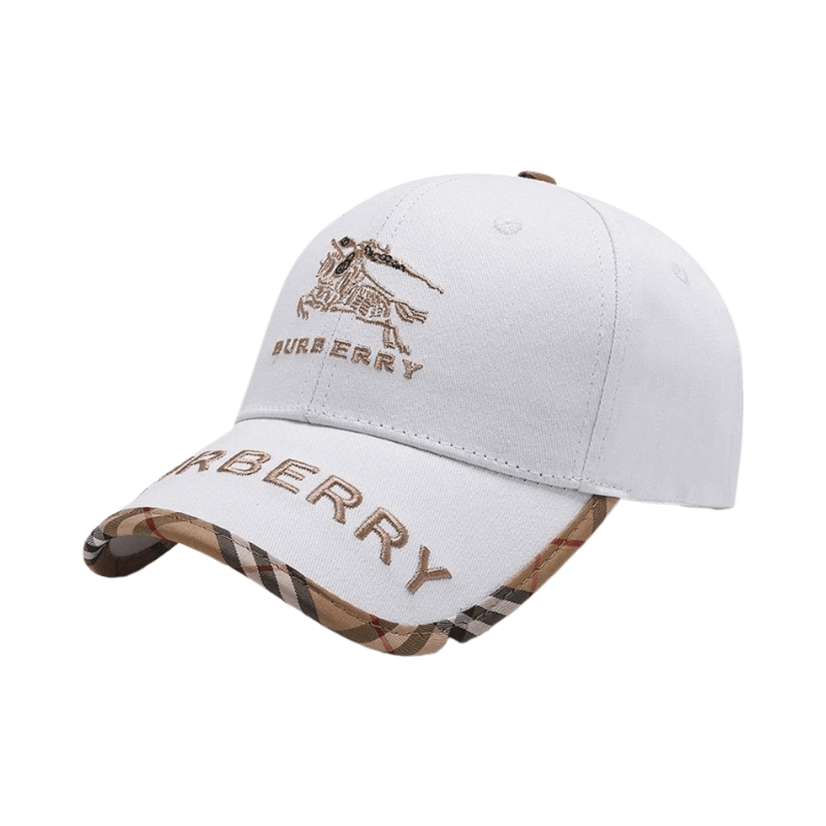 Luxury Designer Baseball Cap with Monogram Print and Embroidered Logo — image 2
