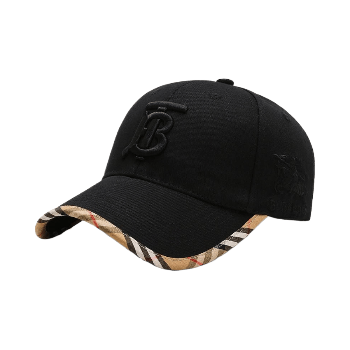 Luxury Designer Baseball Cap with Monogram Print and Embroidered Logo — image 3