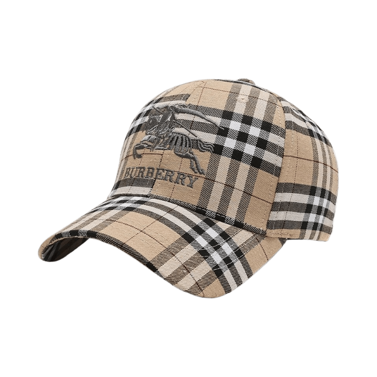 Luxury Designer Baseball Cap with Monogram Print and Embroidered Logo — image 3