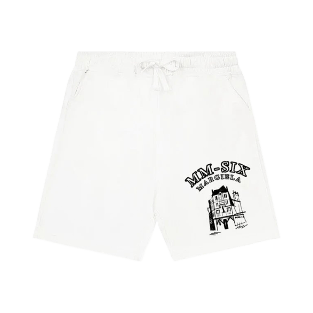 Maison Margiela Men's Logo Patch Drawstring Shorts — image 4