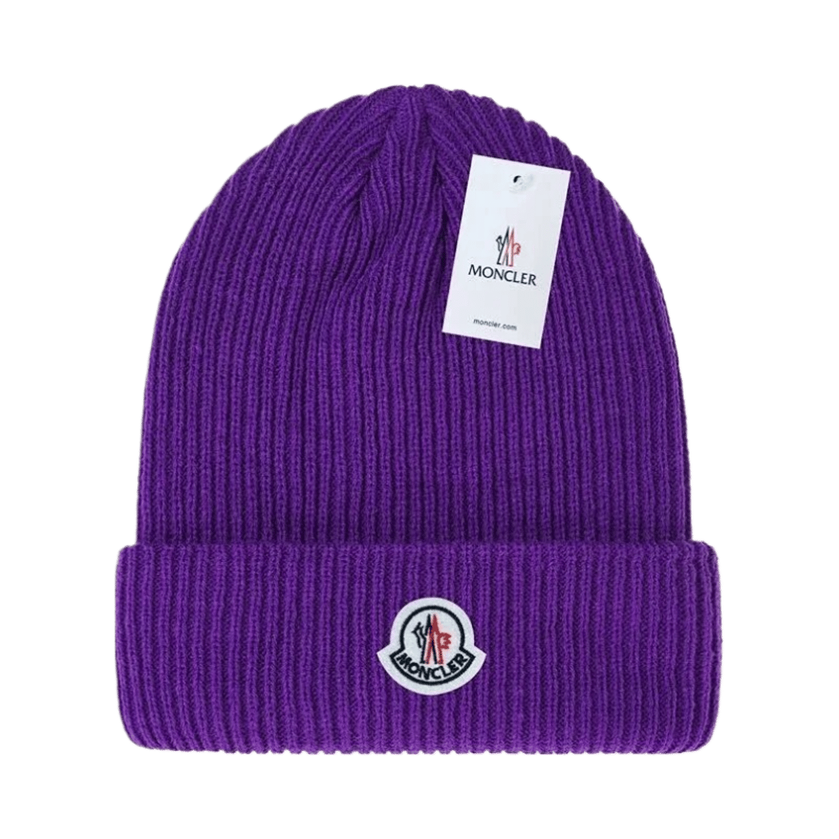 Moncler Coarse Knit Beanie Hat — image 4