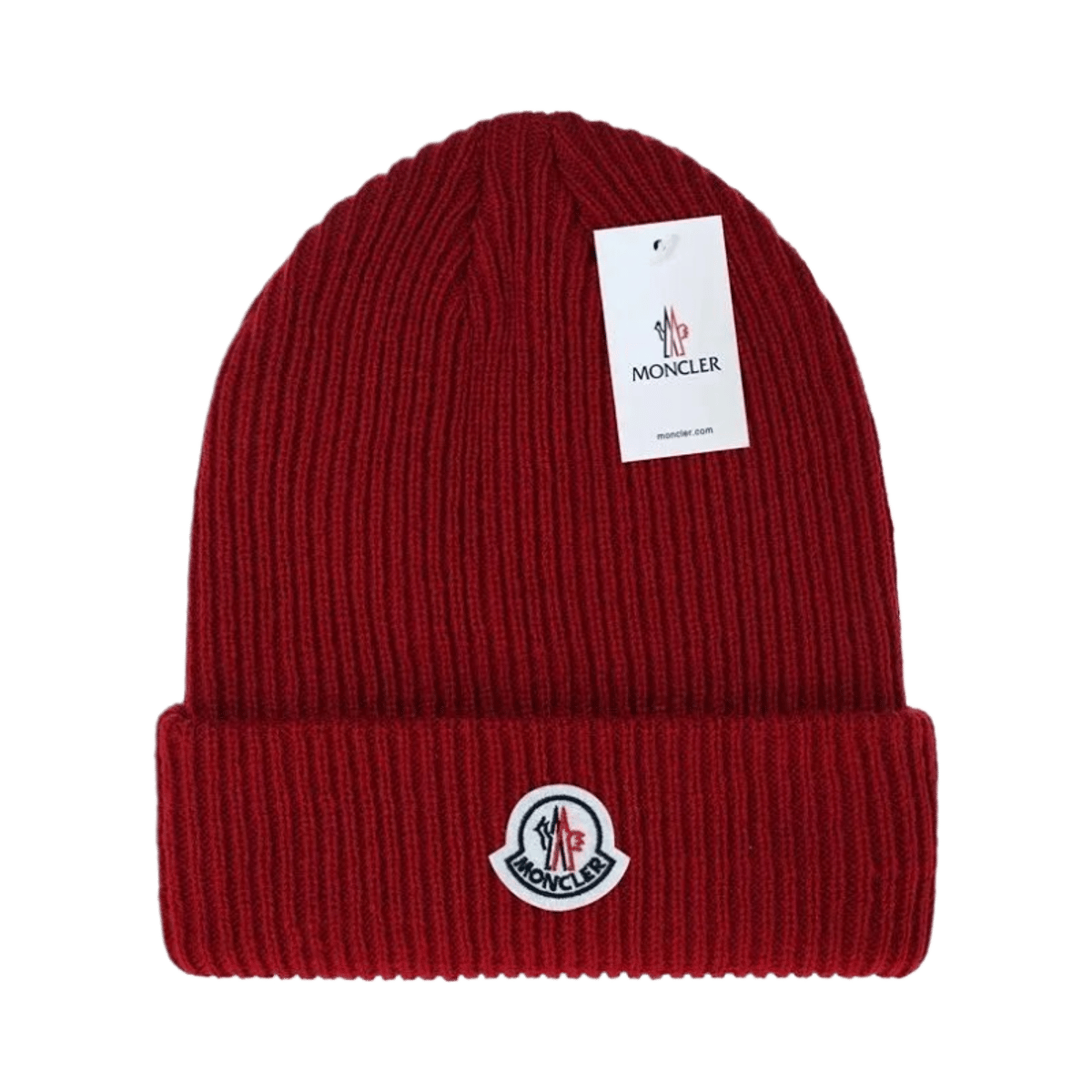 Moncler Coarse Knit Beanie Hat — image 5
