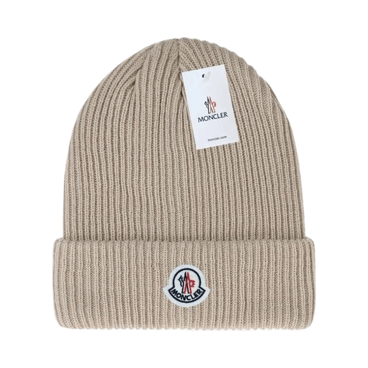 Moncler Coarse Knit Beanie Hat — image 7