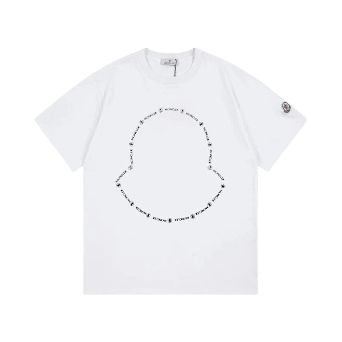 Moncler Logo Circle Print T Shirt Black — image 2