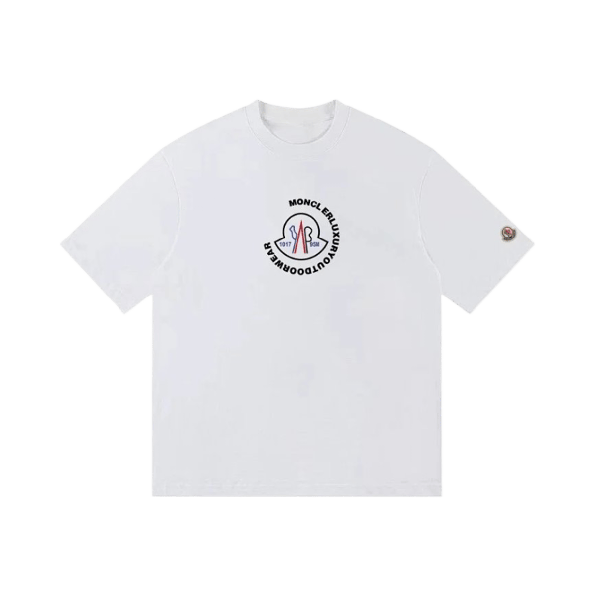 Moncler Logo Circle Print T Shirt Black — image 2