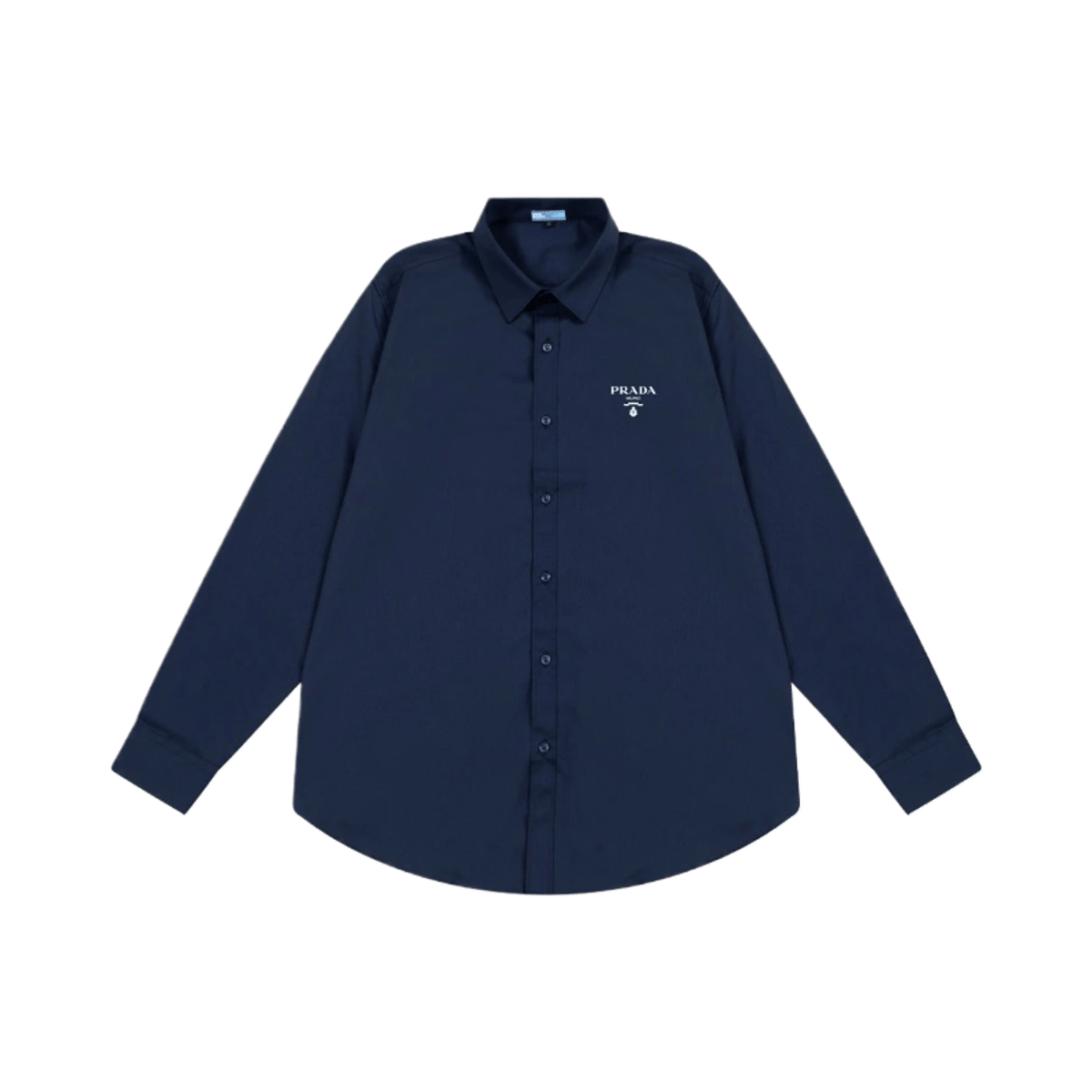 Prada Re-Nylon Logo Shirt White Long Sleeve Button Down Top — image 3
