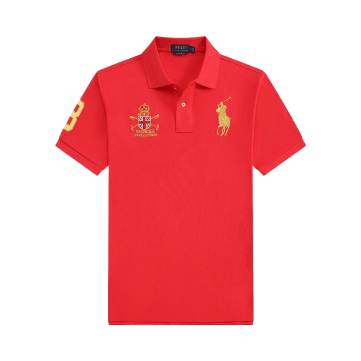Ralph Lauren Men's Summer Embroidered Polo Shirt - Classic Fit Short Sleeve Pique Cotton with Big Pony Logo — image 3