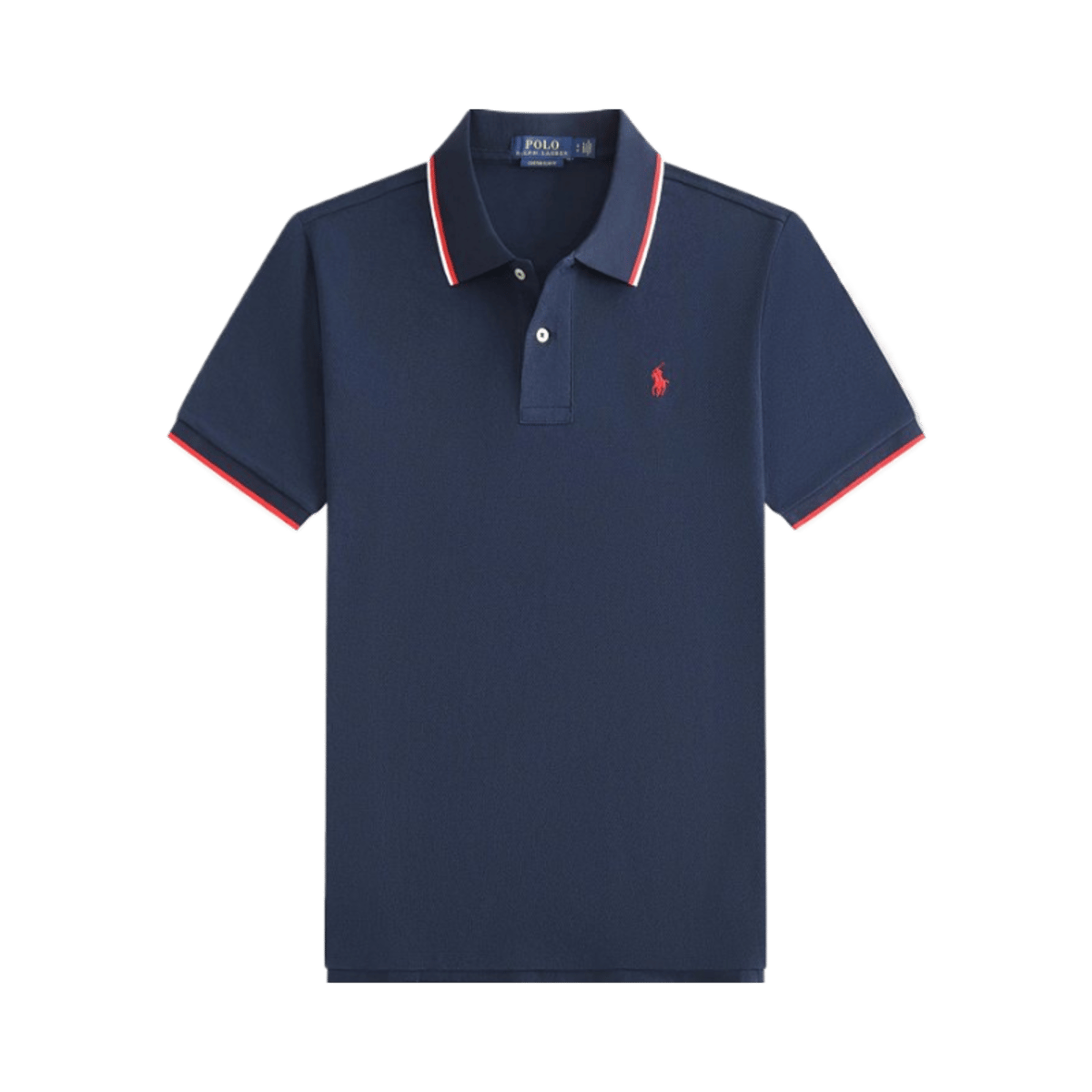 Ralph Lauren Polo Shirt Classic Fit Black Tipped Collar — image 3