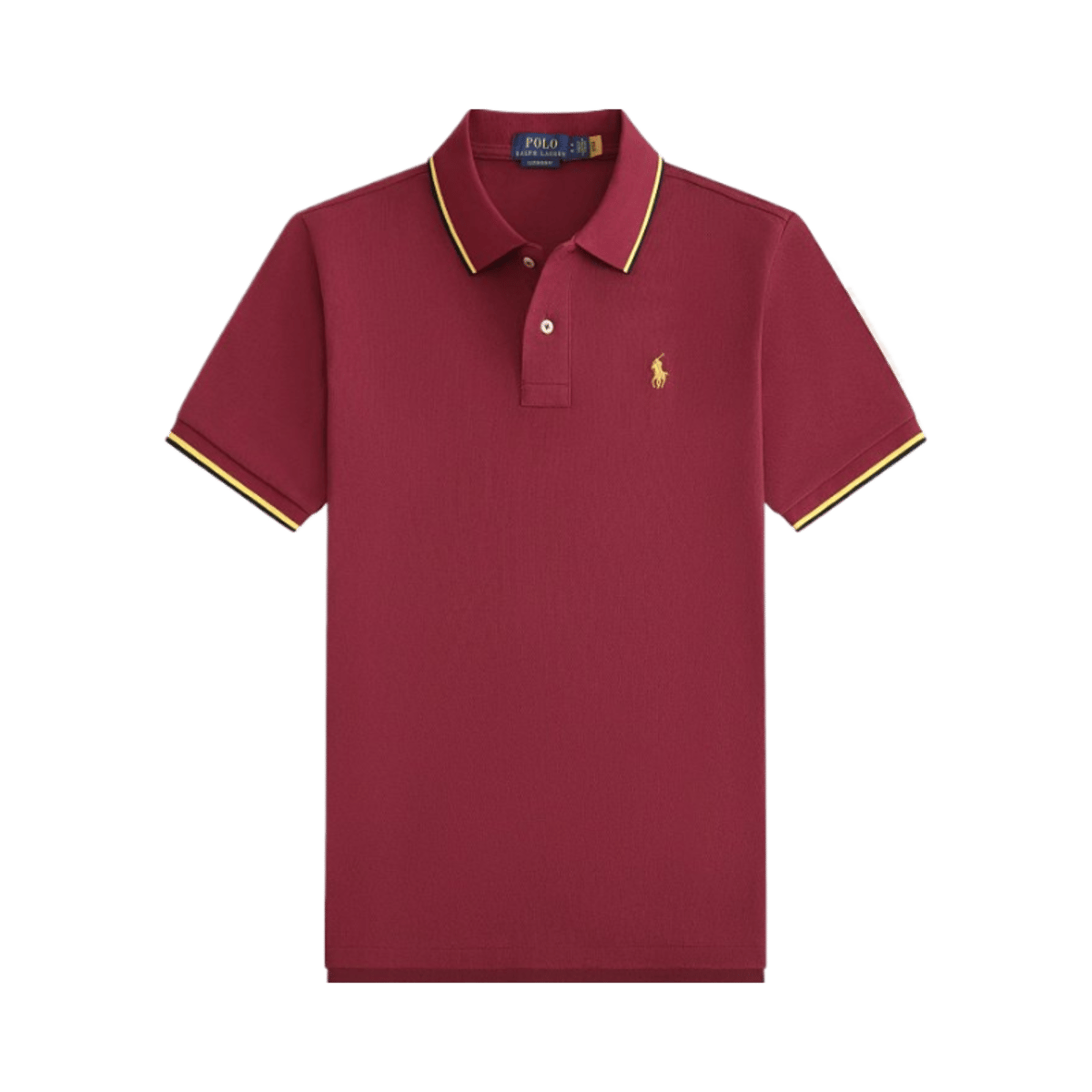 Ralph Lauren Polo Shirt Classic Fit Black Tipped Collar — image 5