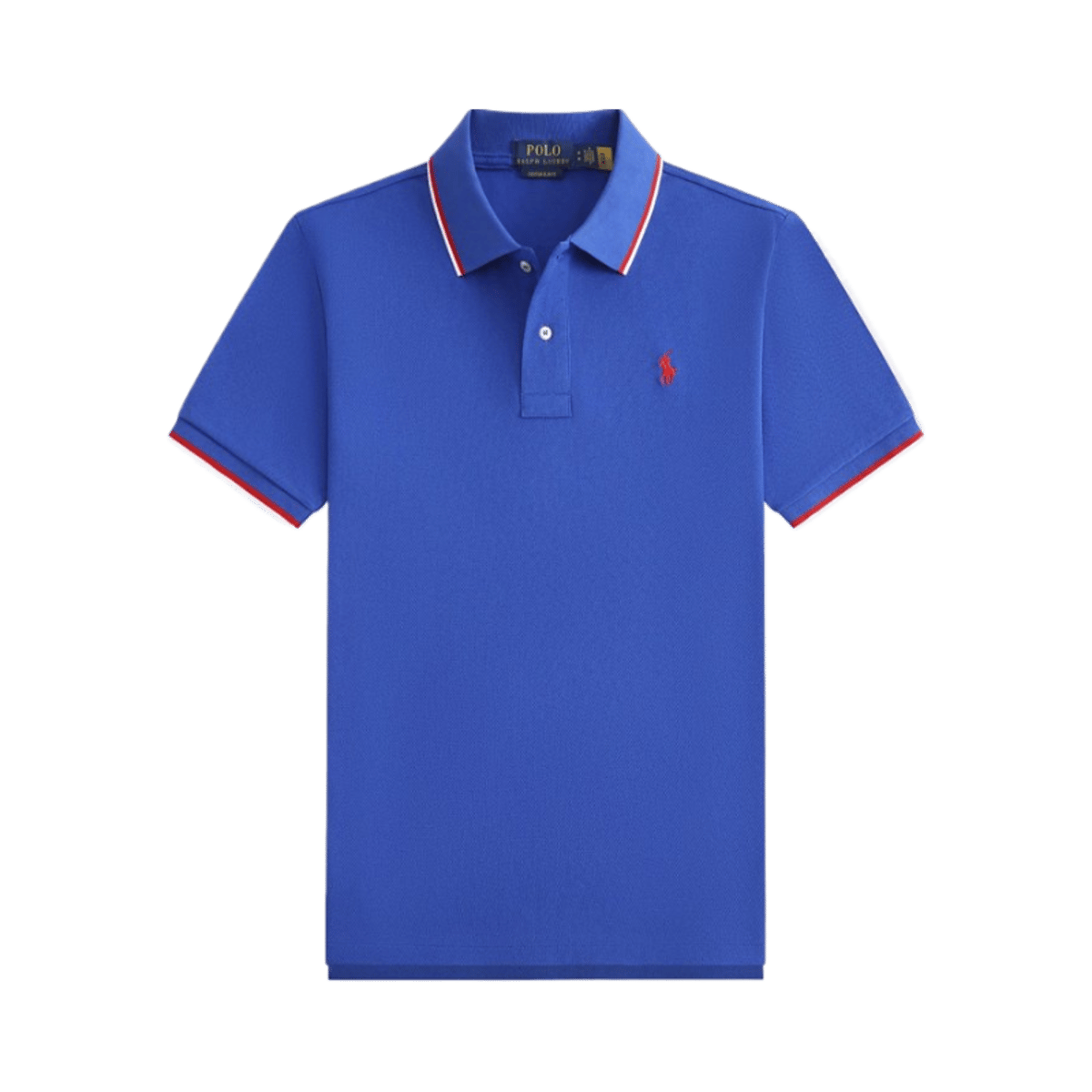 Ralph Lauren Polo Shirt Classic Fit Black Tipped Collar — image 6