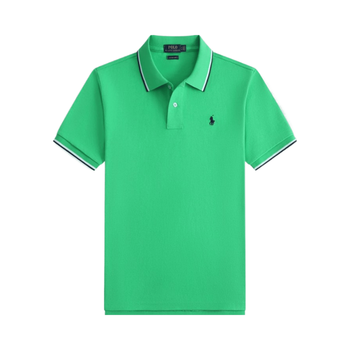 Ralph Lauren Polo Shirt Classic Fit Black Tipped Collar — image 8