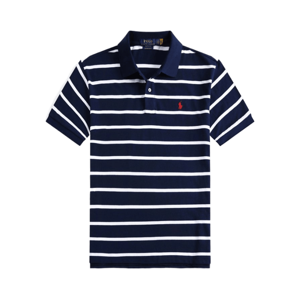 Ralph Lauren Polo Shirt Classic Fit Striped Navy Blue — image 3