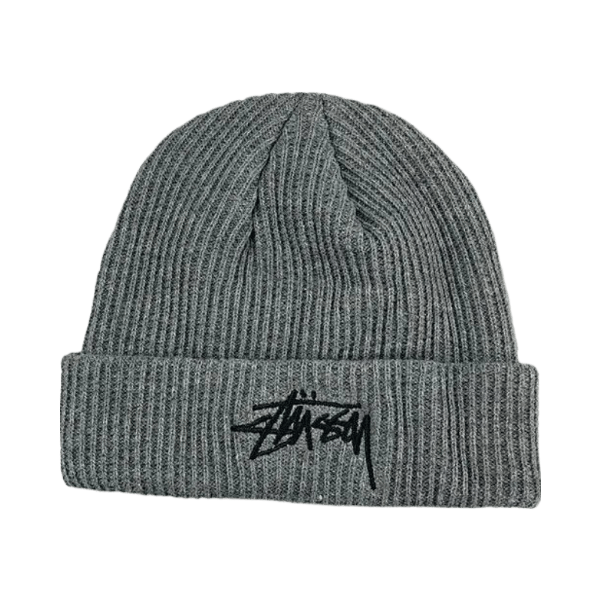 Stussy Embroidered Logo Knitted Beanie Hat Unisex Streetwear Winter Warm Cap — image 2