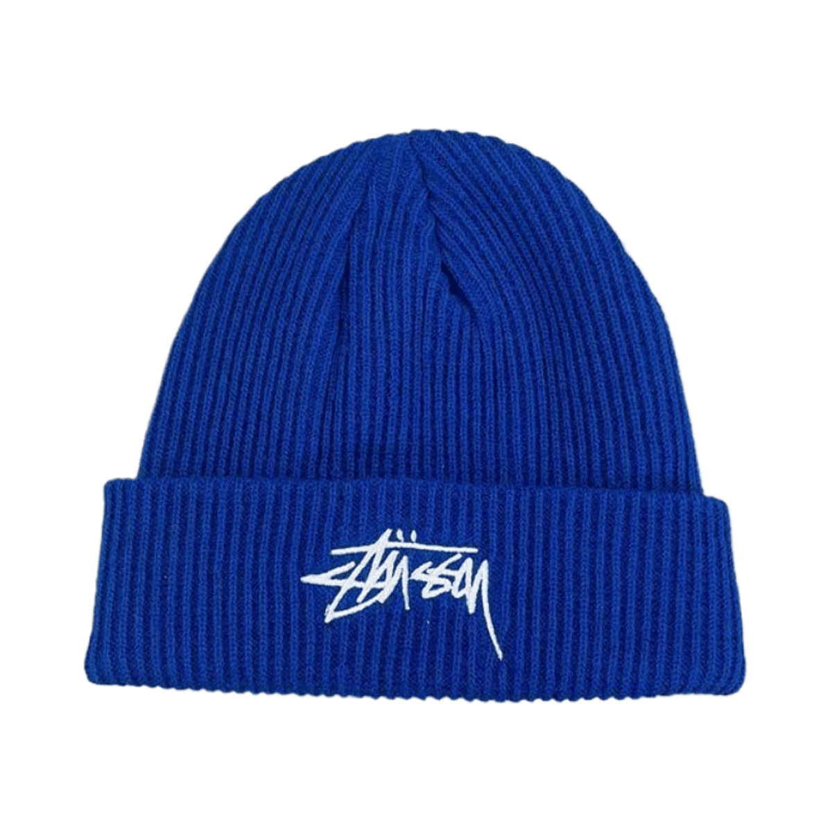 Stussy Embroidered Logo Knitted Beanie Hat Unisex Streetwear Winter Warm Cap — image 3
