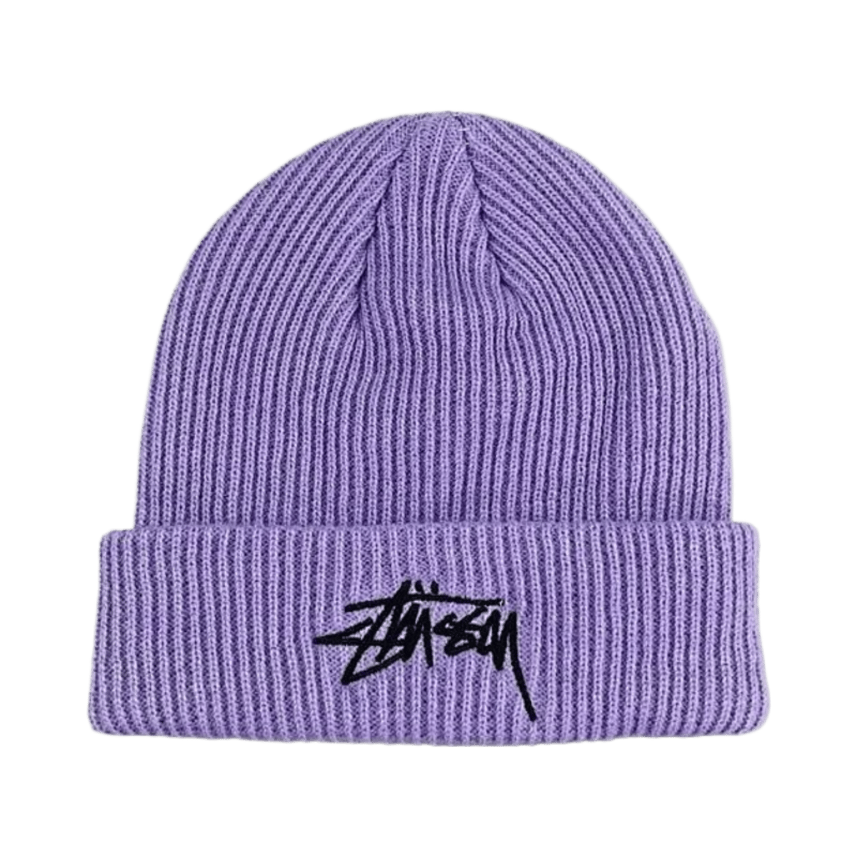 Stussy Embroidered Logo Knitted Beanie Hat Unisex Streetwear Winter Warm Cap — image 4