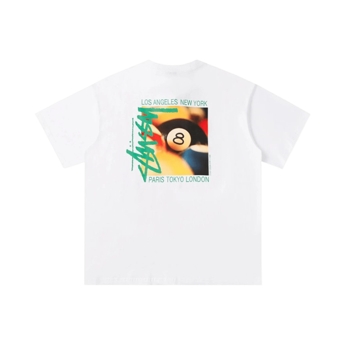 Stussy Football Jersey T Shirt White Mesh Graphic Tee — image 2