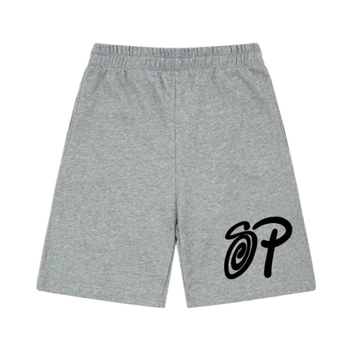 Stussy Logo Print Casual Sweat Shorts Men Women Streetwear Grey Black — image 2
