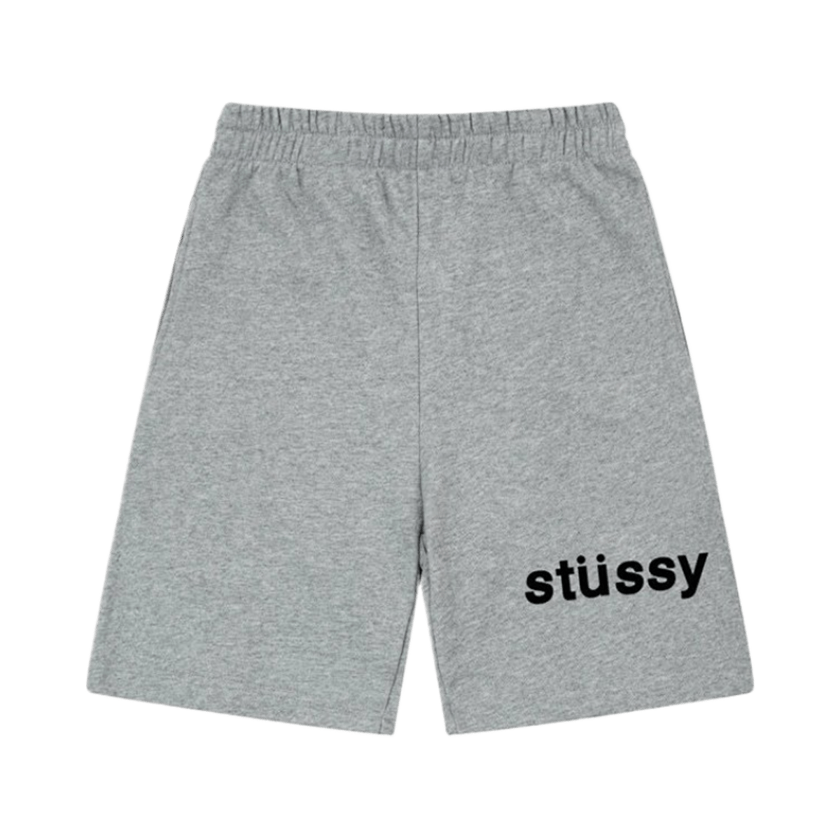 Stussy Logo Print Casual Sweat Shorts Men Women Streetwear Grey Black — image 2