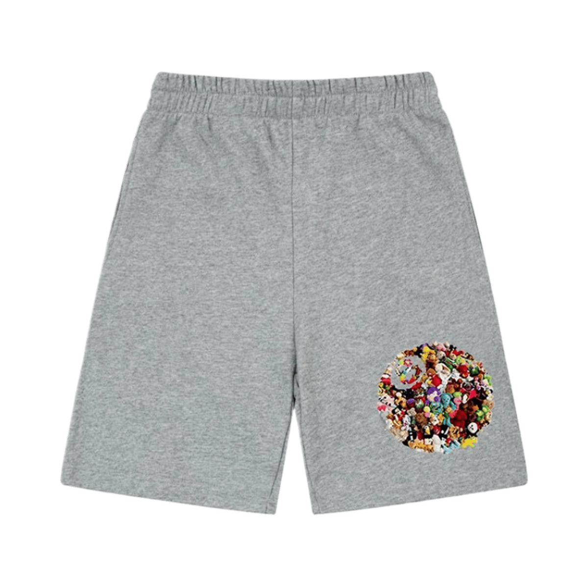 Stussy Logo Print Casual Sweat Shorts Men Women Streetwear Grey Black — image 2