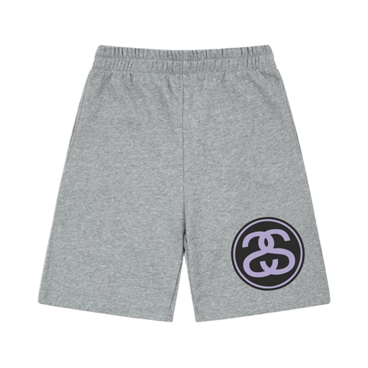 Stussy Logo Print Casual Sweat Shorts Men Women Streetwear Grey Black — image 2