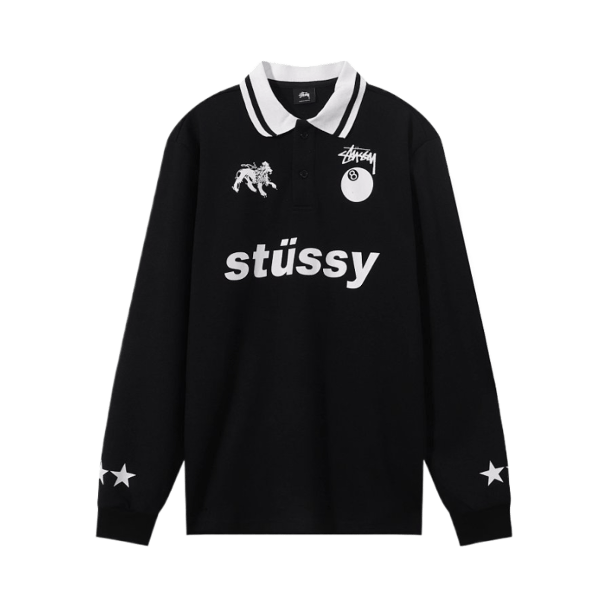 Stussy World Tour Long Sleeve Polo Shirt — image 2