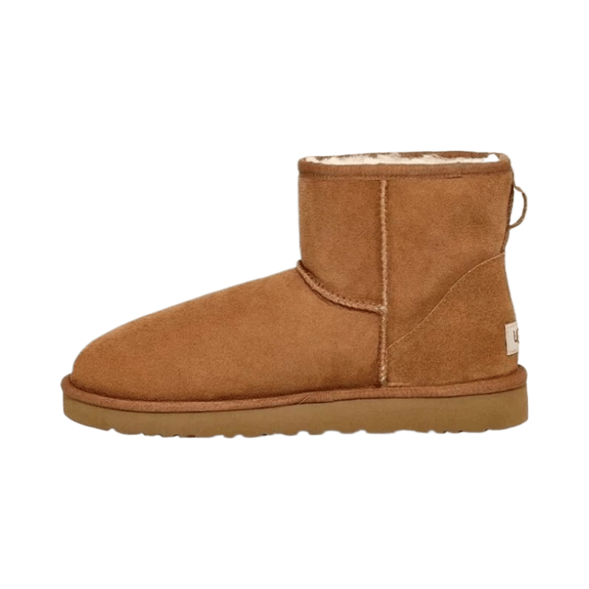UGG Classic Mini Platform Boots & Slides - Chestnut Suede with Shearling Lining — image 3