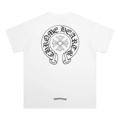 Chrome Hearts T-shirt Horseshoe Logo White