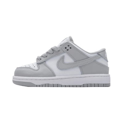 Nike Dunk Low Kids Sneakers Grey White