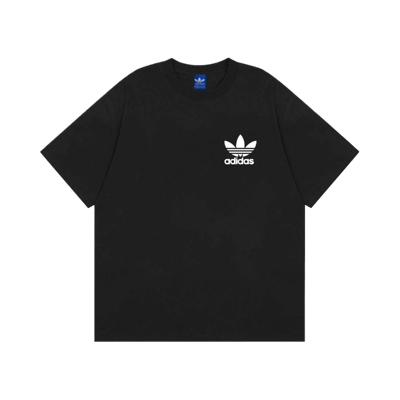 Adidas Originals Black T-Shirt Men Classic Trefoil Logo Tee