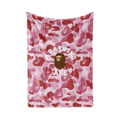 BAPE A Bathing Ape Camo Logo Fleece Blanket