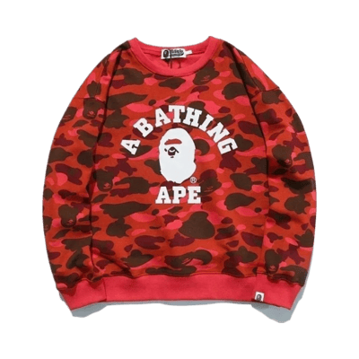 BAPE A Bathing Ape Shark Camo Sweatshirt Crewneck Unisex Streetwear