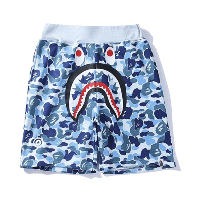 BAPE Shark Camo Glow-in-the-Dark Cotton Shorts