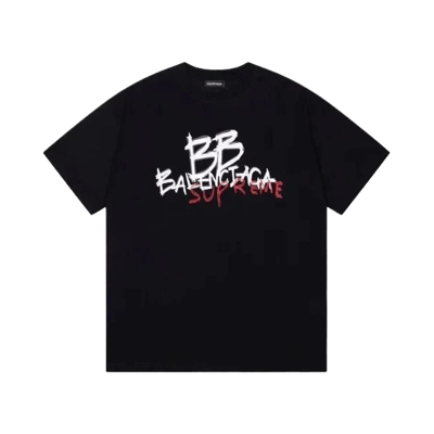Balenciaga Unisex Graphic Print Short Sleeve T-Shirt