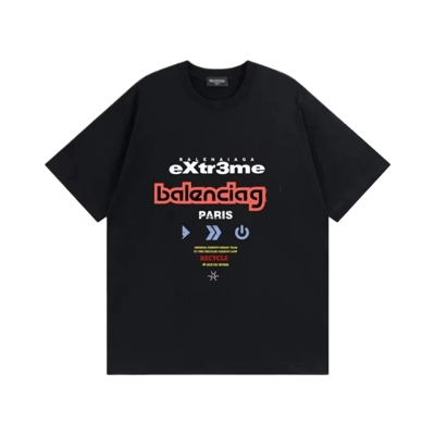 Balenciaga Unisex Graphic Print Short Sleeve T-Shirt